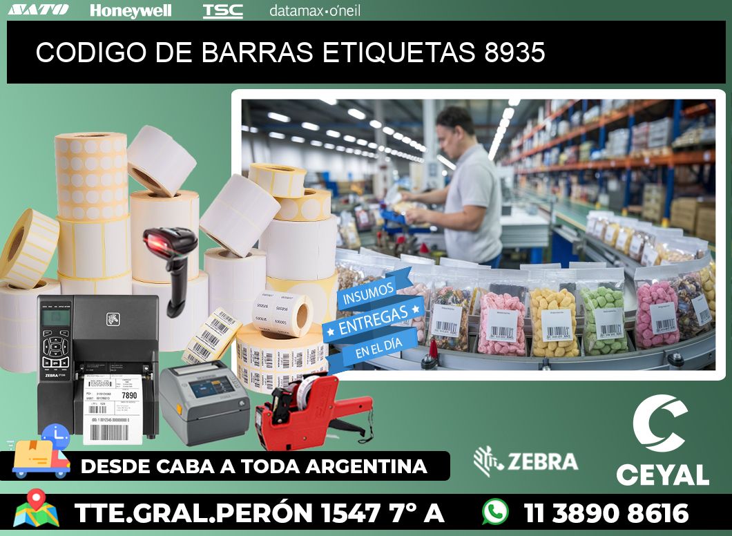 CODIGO DE BARRAS ETIQUETAS 8935