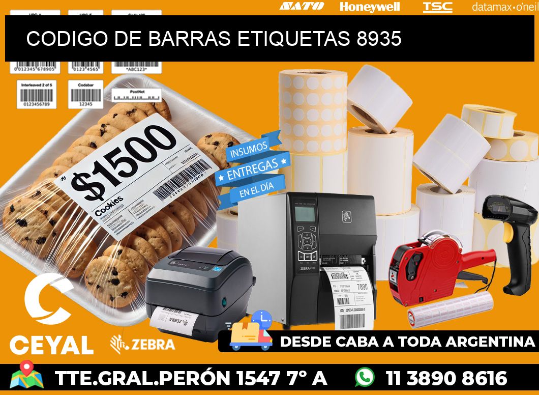 CODIGO DE BARRAS ETIQUETAS 8935
