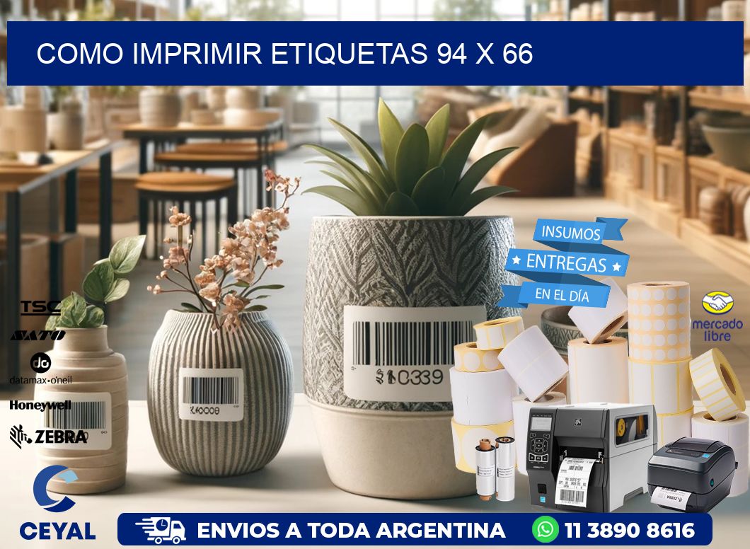 COMO IMPRIMIR ETIQUETAS 94 x 66