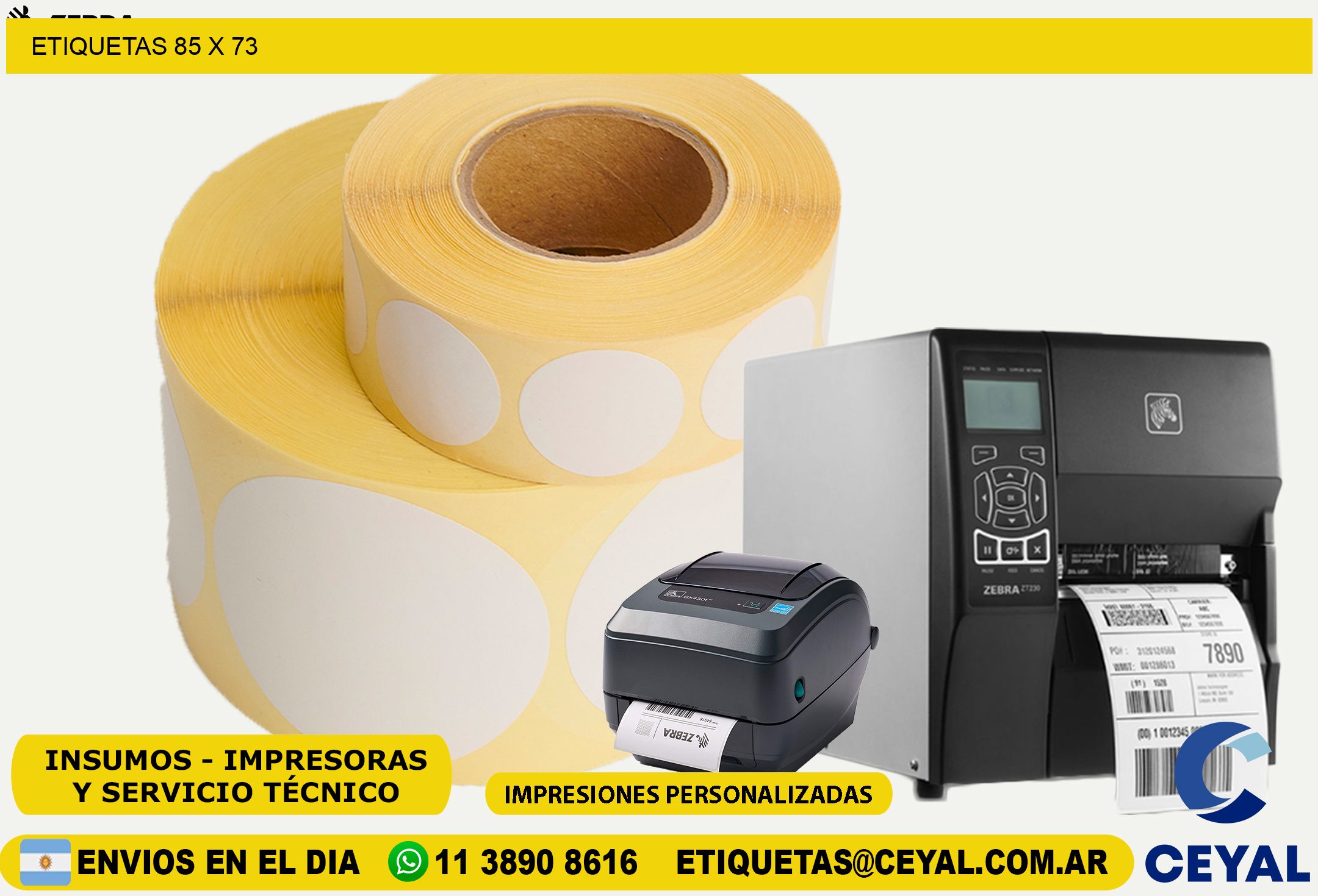 ETIQUETAS 85 x 73