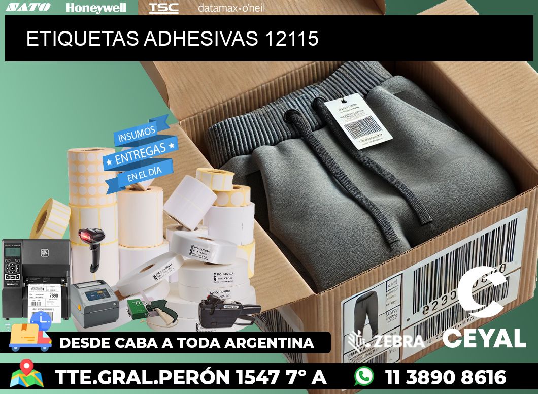 ETIQUETAS ADHESIVAS 12115