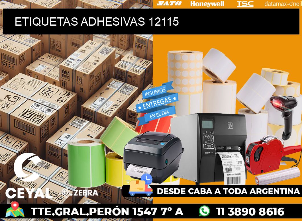 ETIQUETAS ADHESIVAS 12115