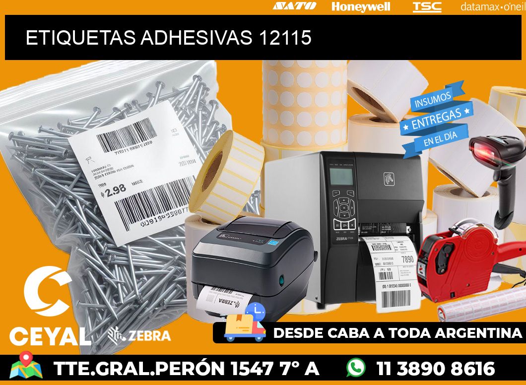 ETIQUETAS ADHESIVAS 12115