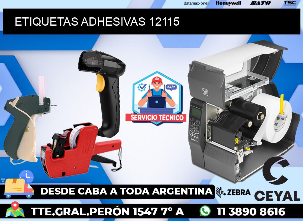 ETIQUETAS ADHESIVAS 12115