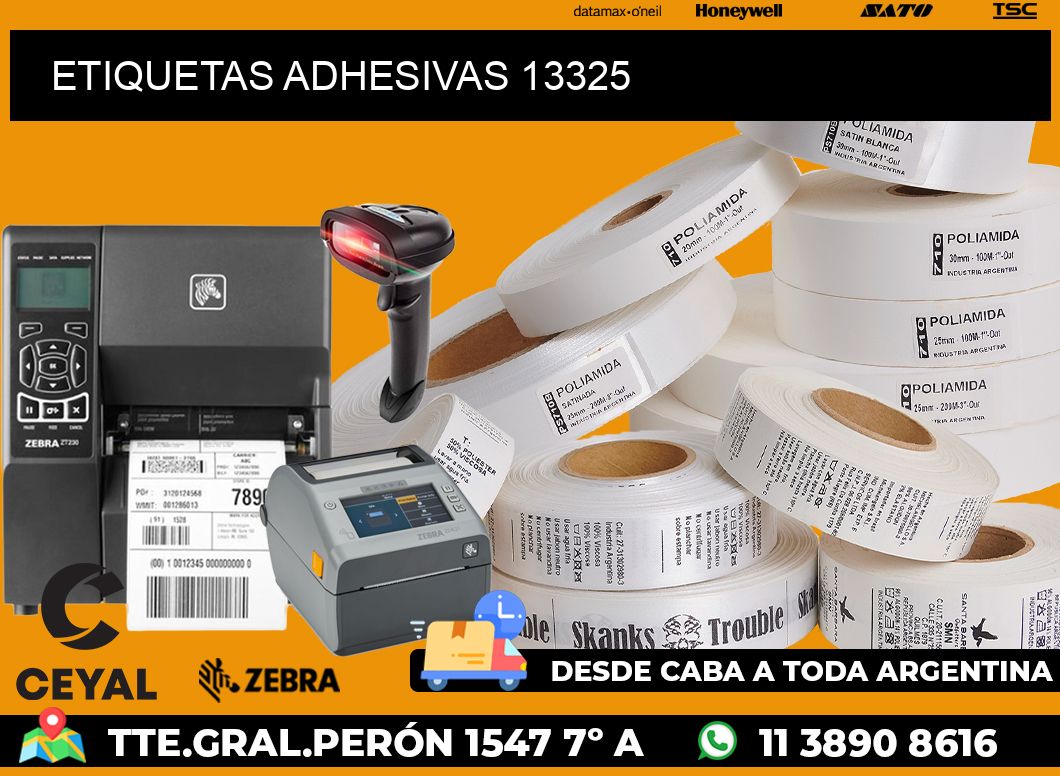 ETIQUETAS ADHESIVAS 13325