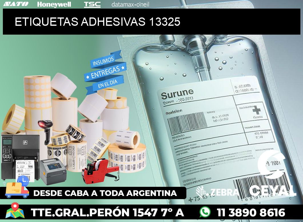 ETIQUETAS ADHESIVAS 13325