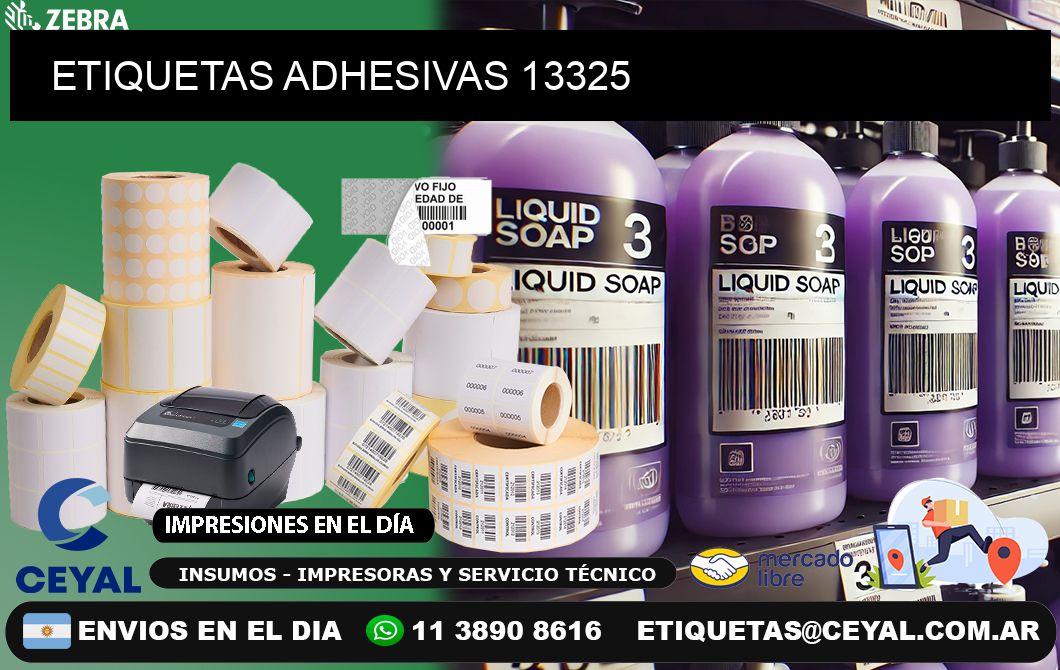 ETIQUETAS ADHESIVAS 13325