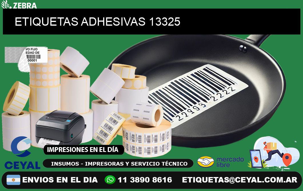 ETIQUETAS ADHESIVAS 13325