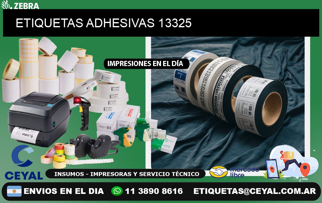 ETIQUETAS ADHESIVAS 13325