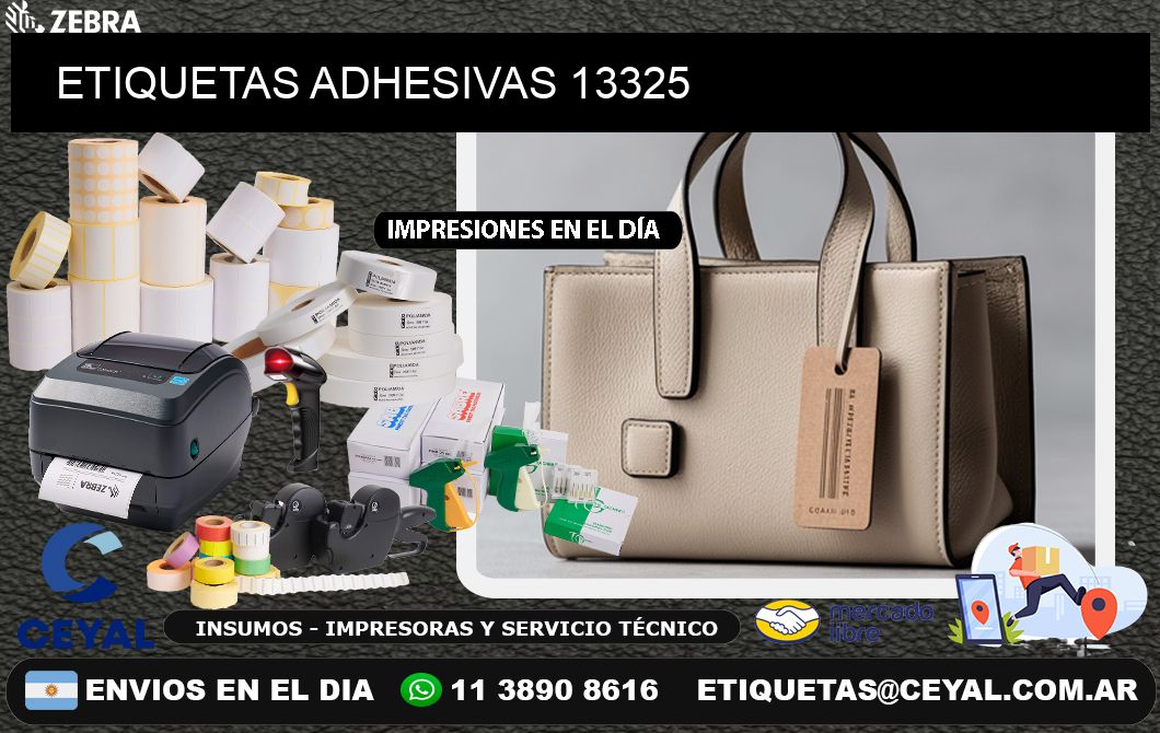 ETIQUETAS ADHESIVAS 13325