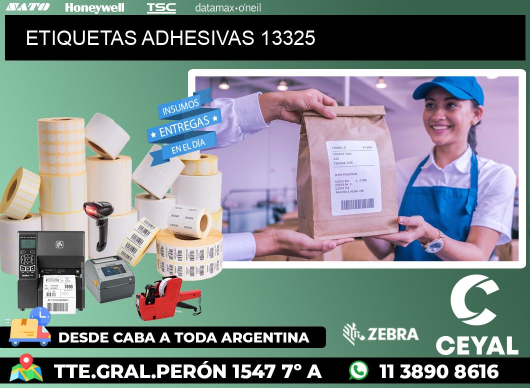 ETIQUETAS ADHESIVAS 13325