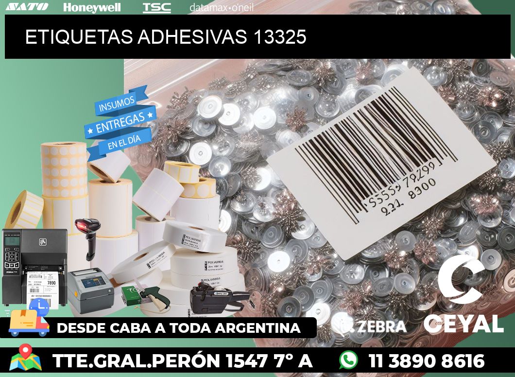 ETIQUETAS ADHESIVAS 13325