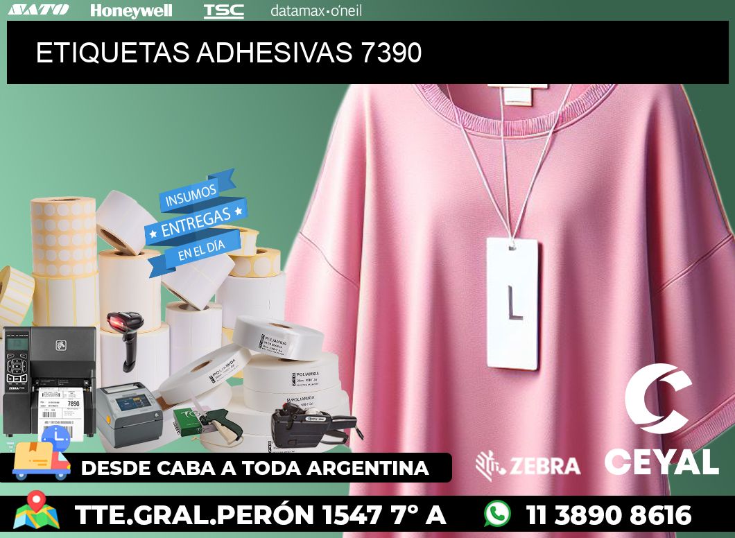 ETIQUETAS ADHESIVAS 7390