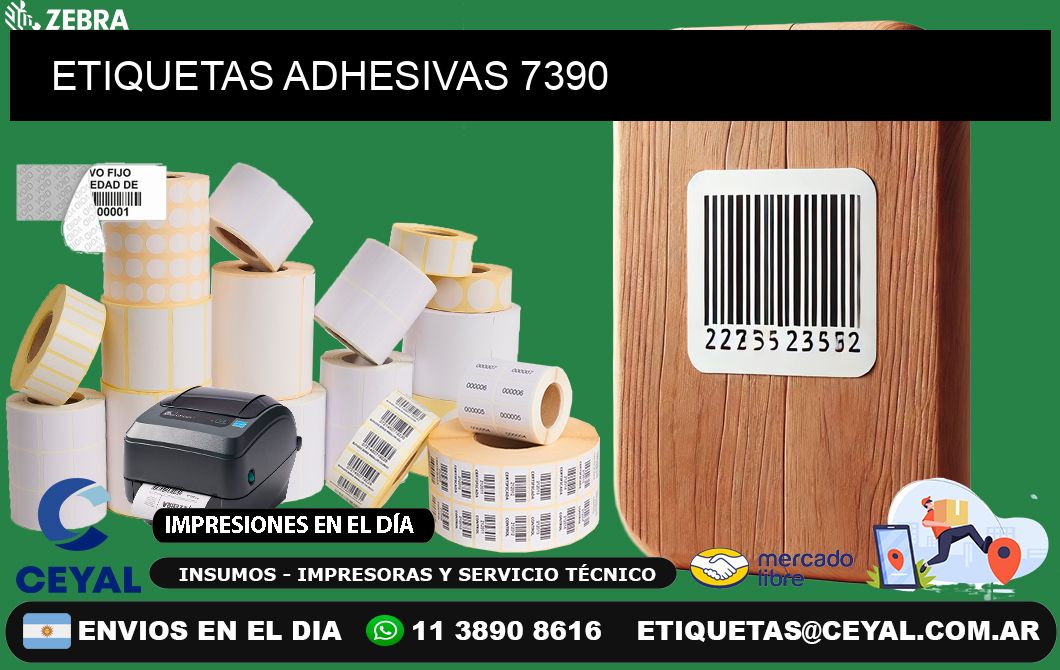 ETIQUETAS ADHESIVAS 7390