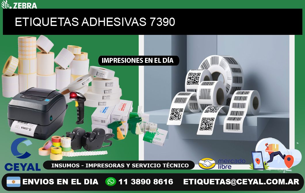 ETIQUETAS ADHESIVAS 7390