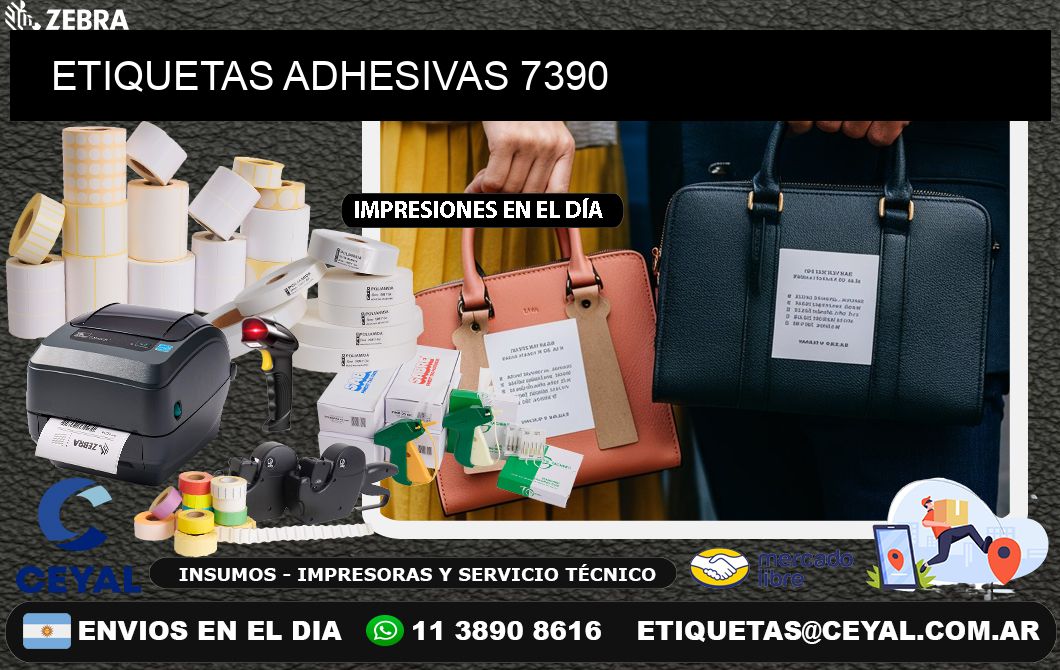 ETIQUETAS ADHESIVAS 7390