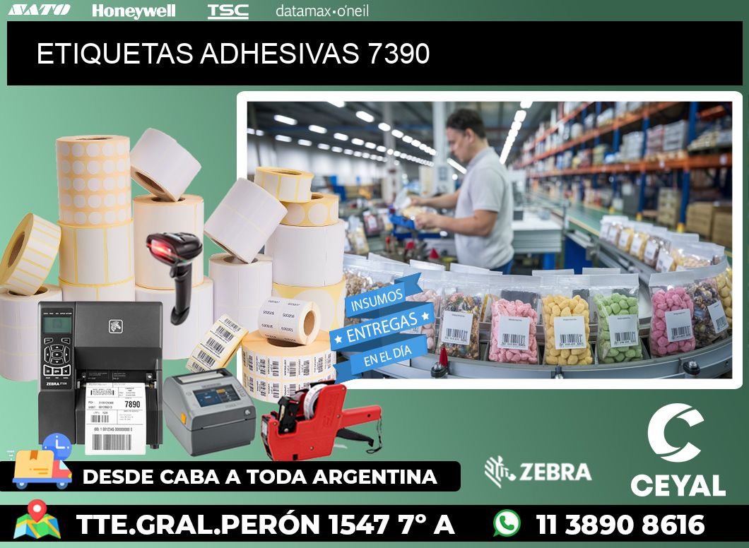 ETIQUETAS ADHESIVAS 7390