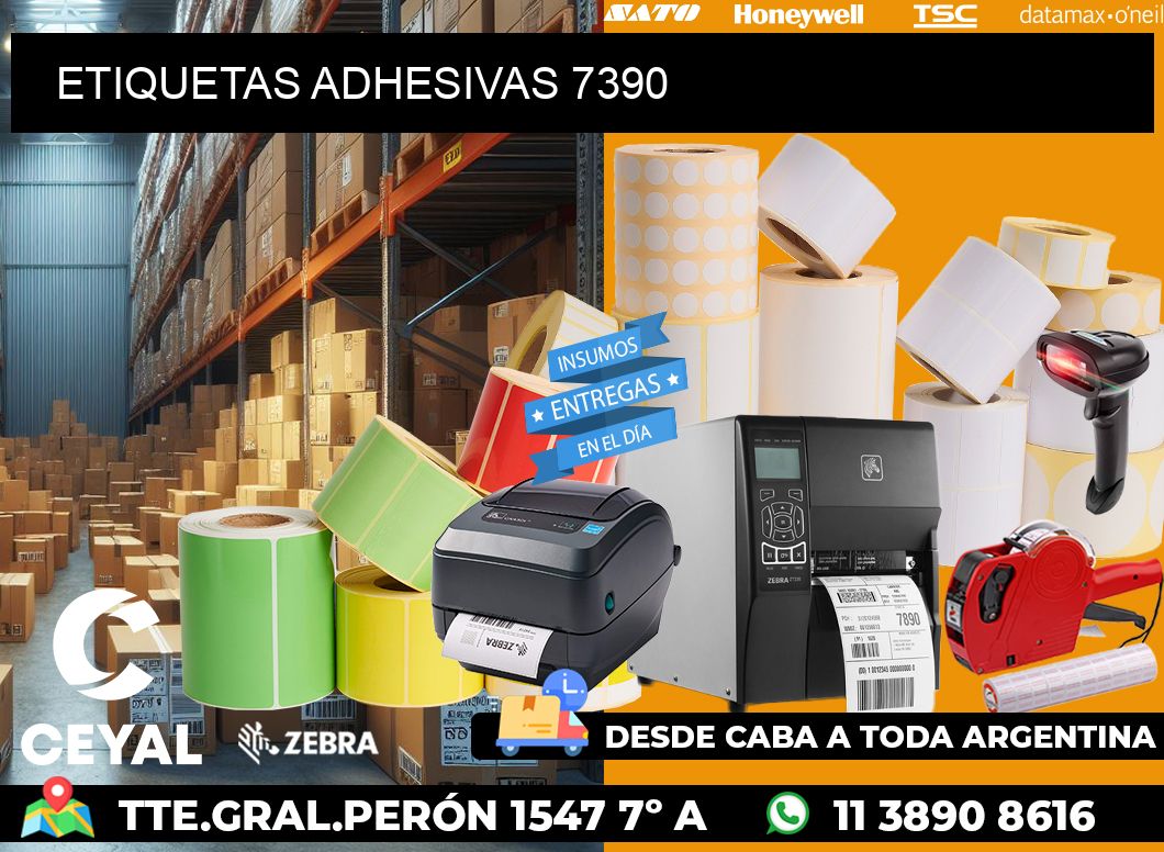 ETIQUETAS ADHESIVAS 7390