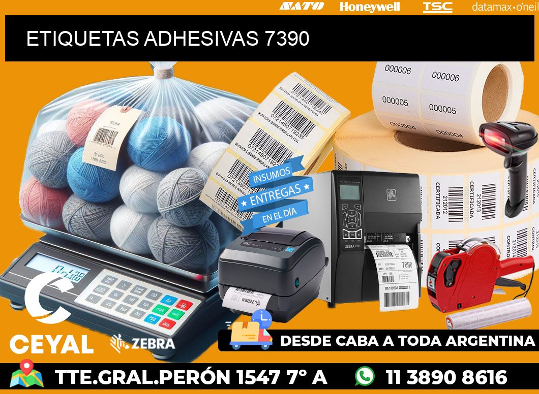 ETIQUETAS ADHESIVAS 7390