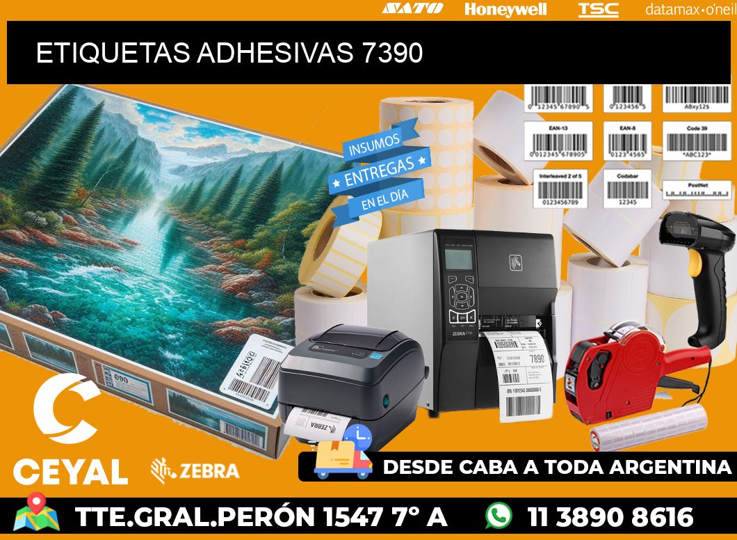 ETIQUETAS ADHESIVAS 7390