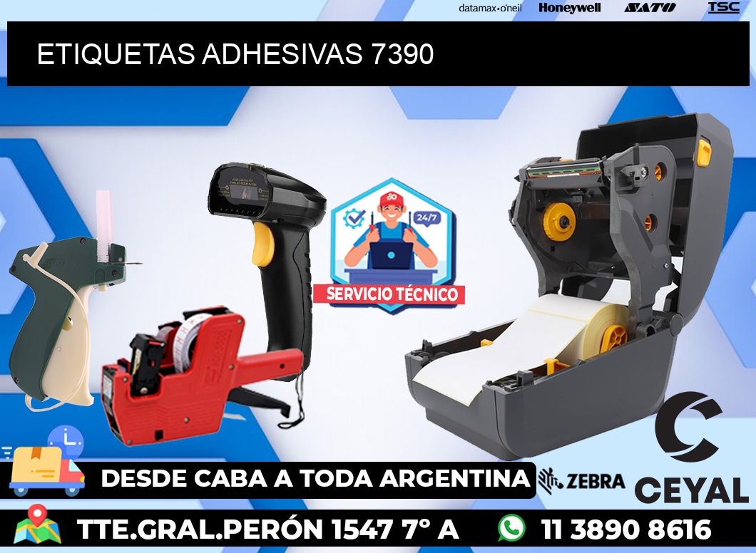 ETIQUETAS ADHESIVAS 7390