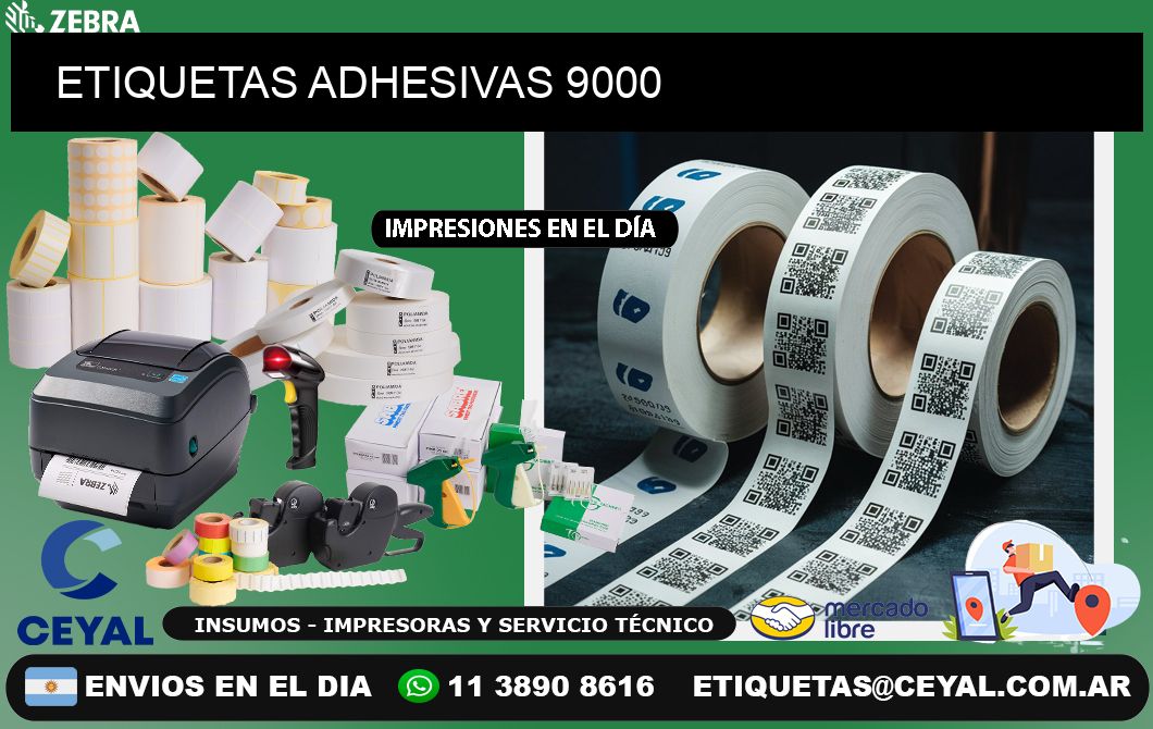 ETIQUETAS ADHESIVAS 9000