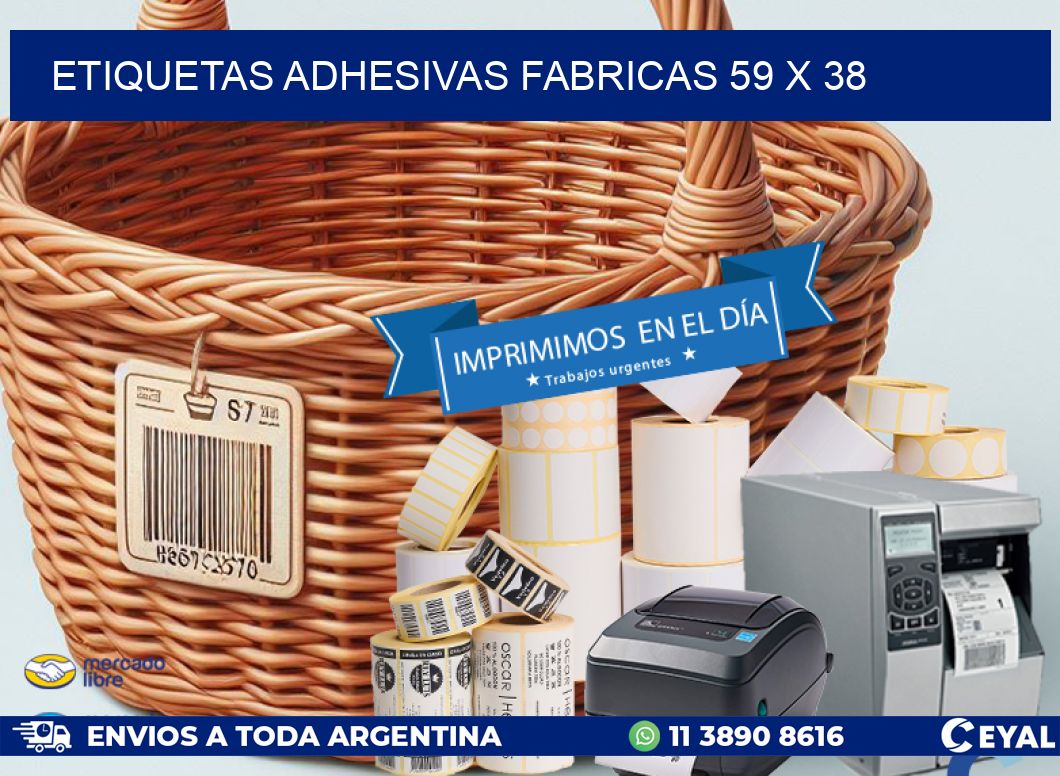 ETIQUETAS ADHESIVAS FABRICAS 59 x 38