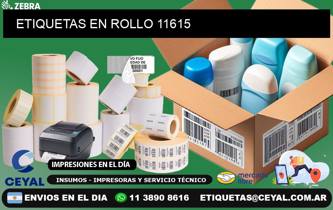 ETIQUETAS EN ROLLO 11615