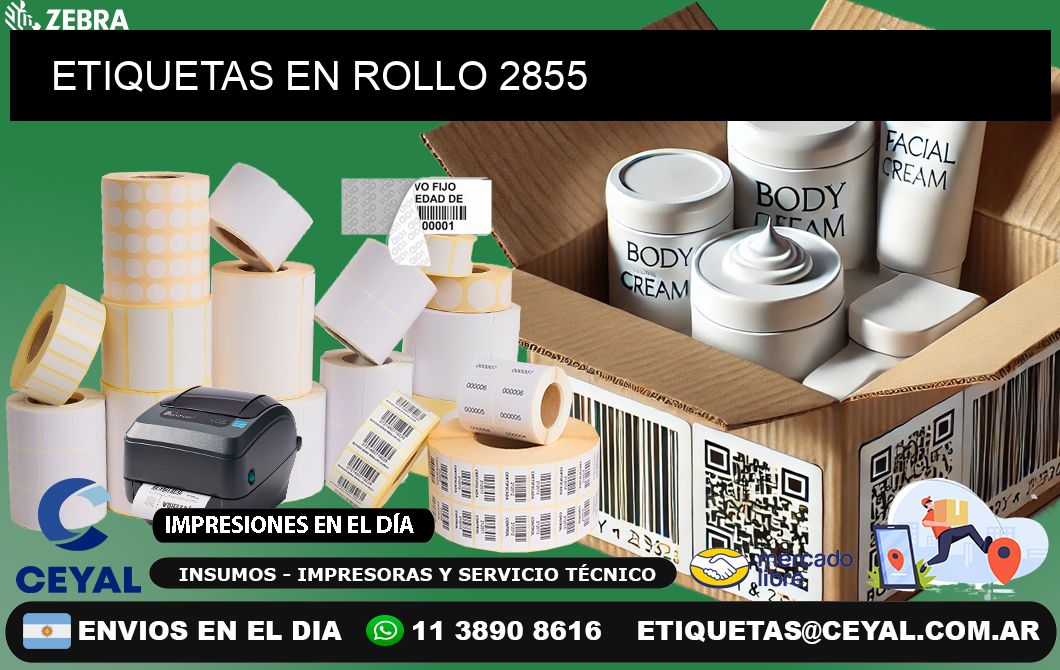ETIQUETAS EN ROLLO 2855