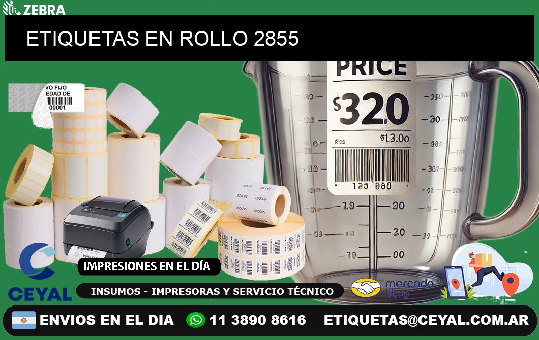 ETIQUETAS EN ROLLO 2855