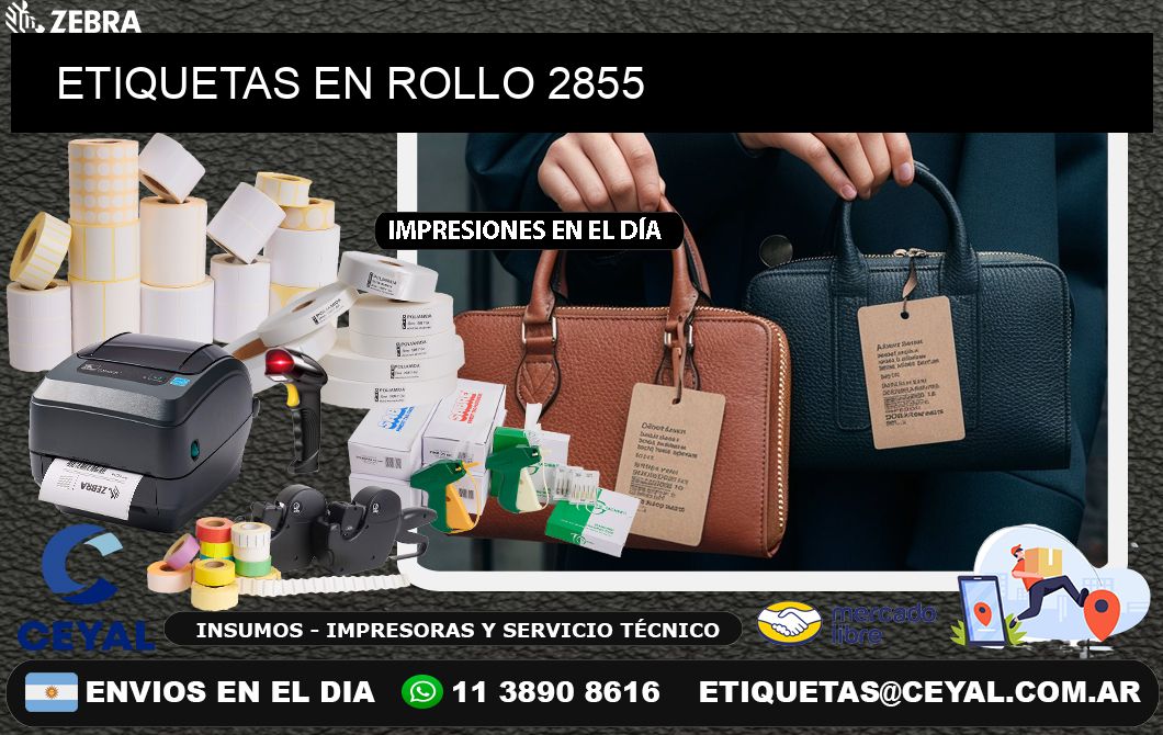 ETIQUETAS EN ROLLO 2855
