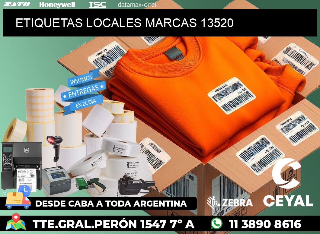 ETIQUETAS LOCALES MARCAS 13520