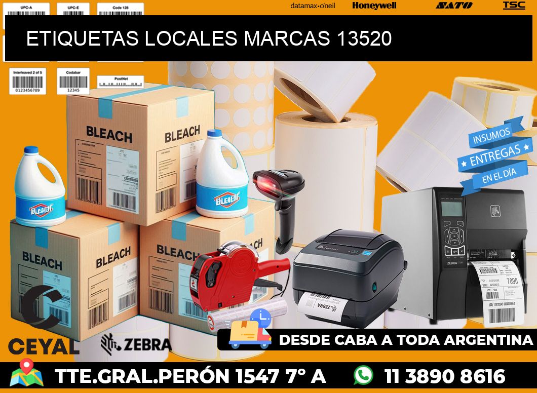 ETIQUETAS LOCALES MARCAS 13520