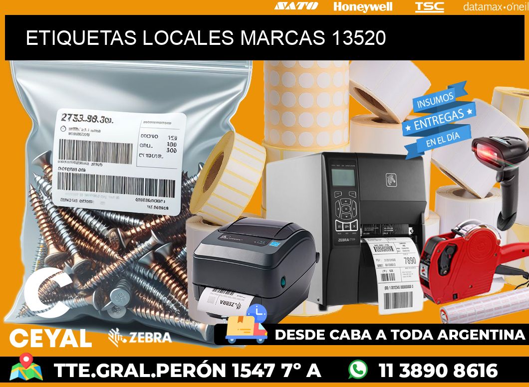 ETIQUETAS LOCALES MARCAS 13520