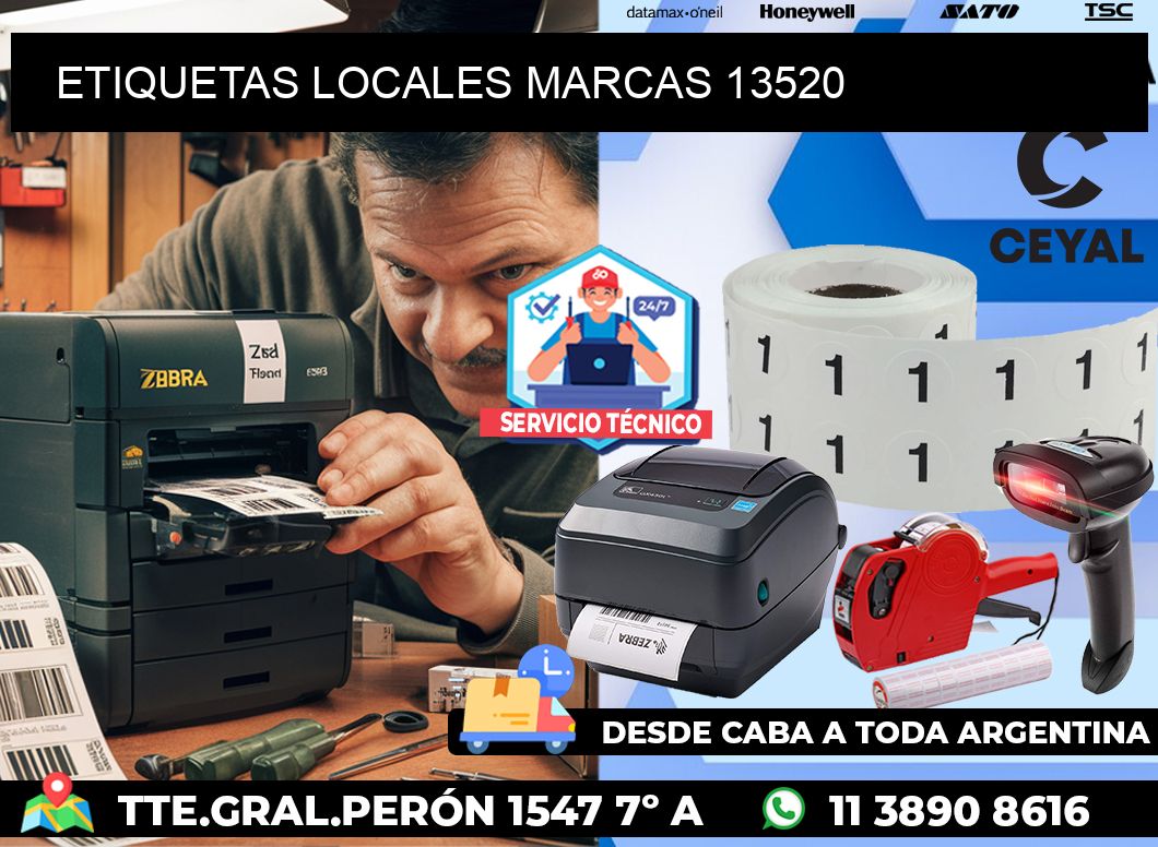 ETIQUETAS LOCALES MARCAS 13520