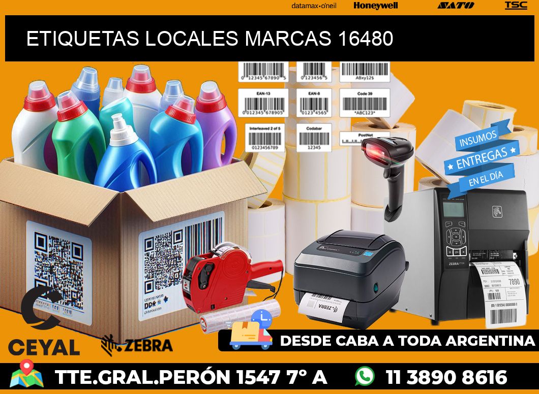 ETIQUETAS LOCALES MARCAS 16480