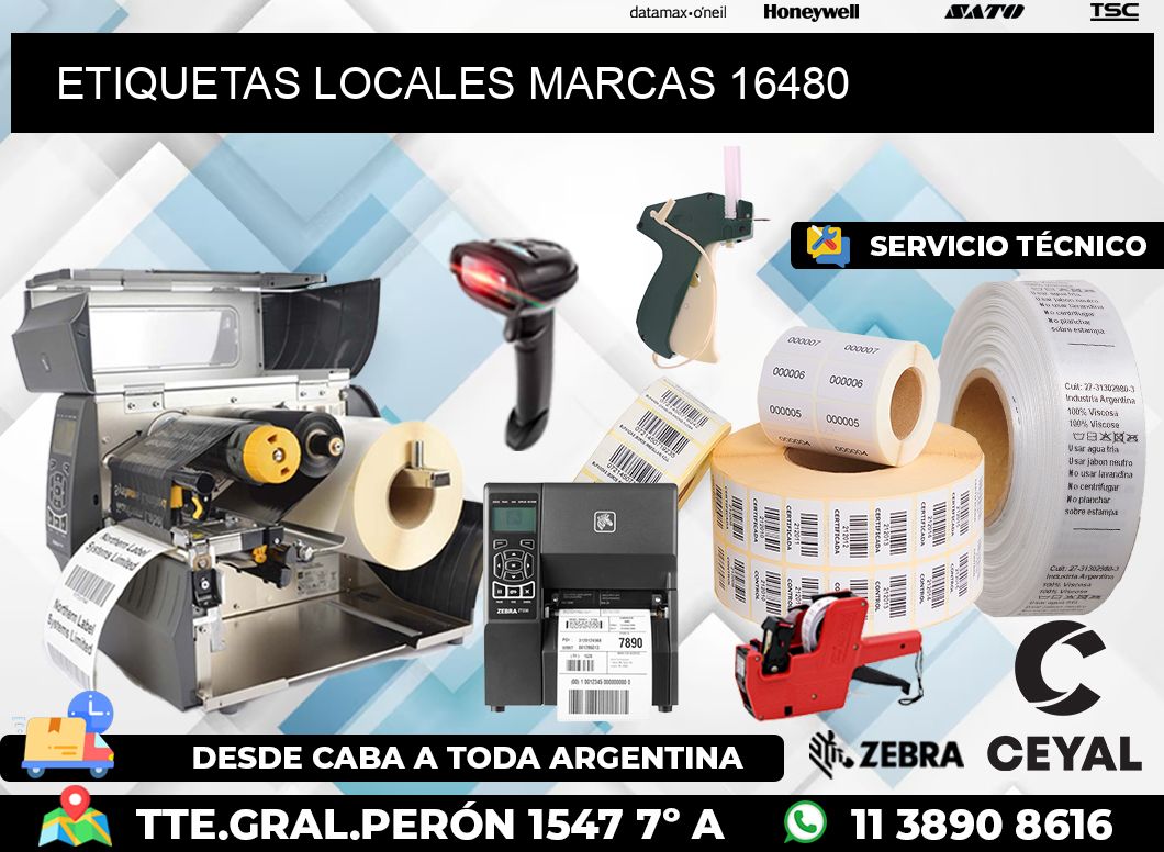ETIQUETAS LOCALES MARCAS 16480