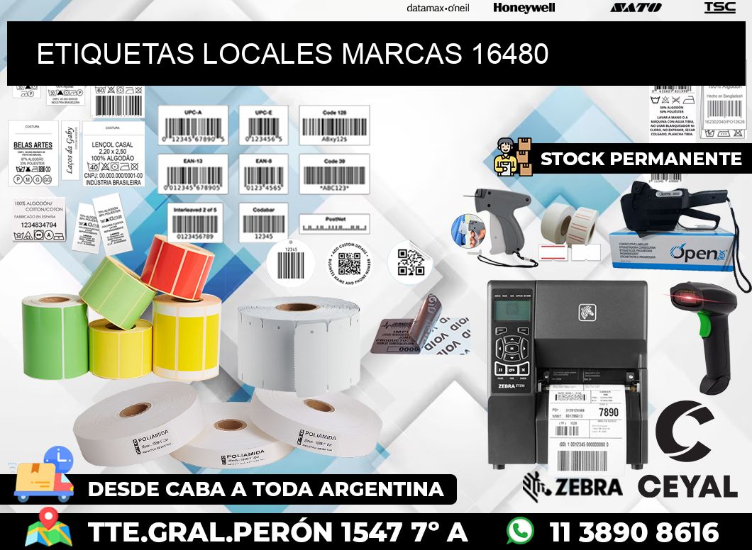 ETIQUETAS LOCALES MARCAS 16480