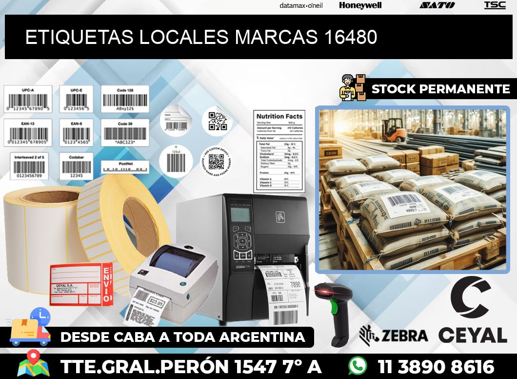 ETIQUETAS LOCALES MARCAS 16480