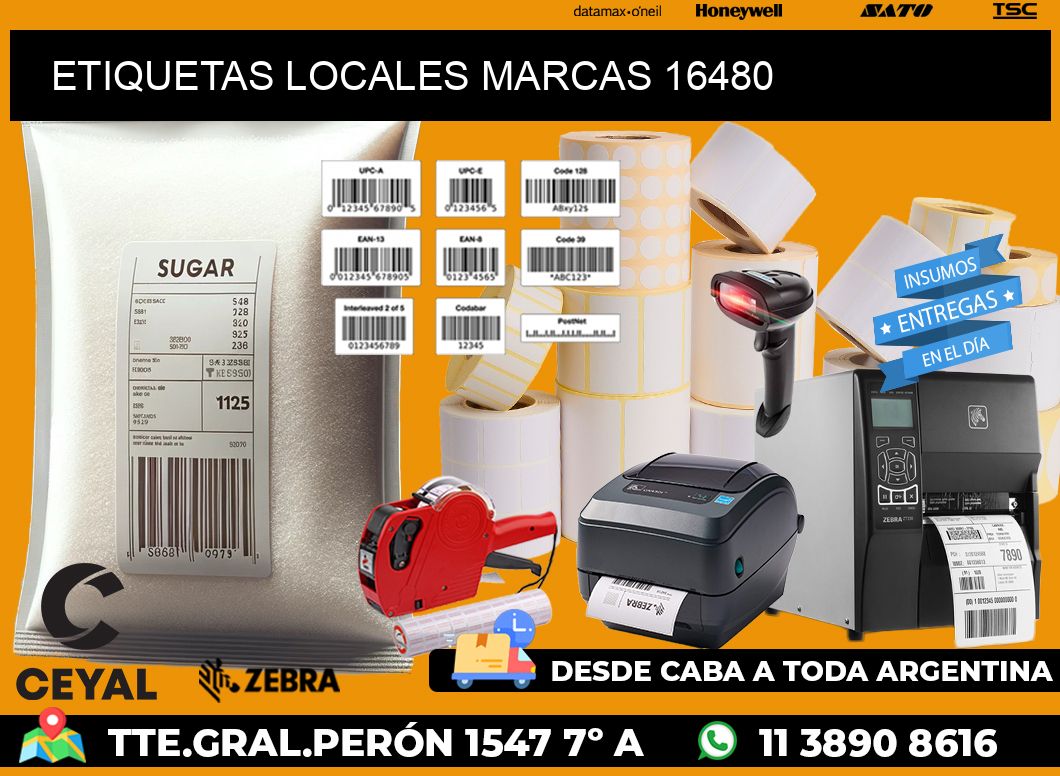 ETIQUETAS LOCALES MARCAS 16480