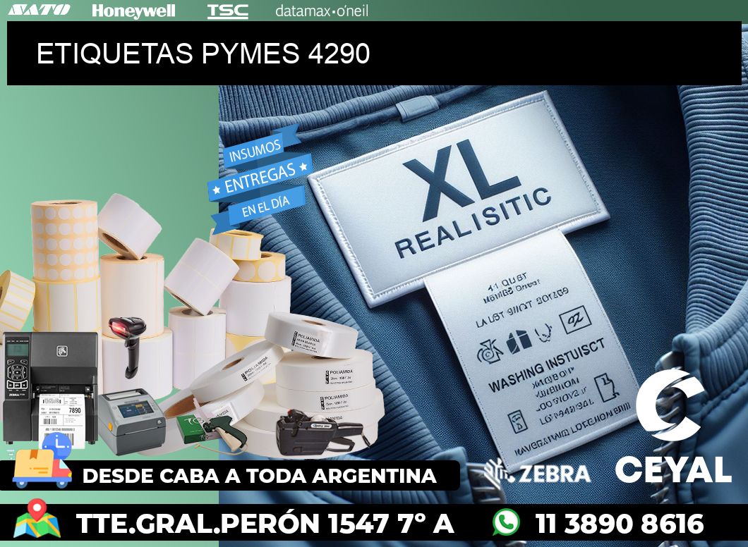 ETIQUETAS PYMES 4290