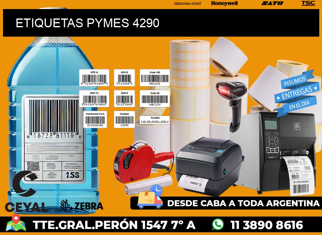 ETIQUETAS PYMES 4290