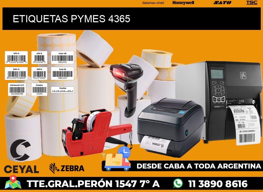 ETIQUETAS PYMES 4365
