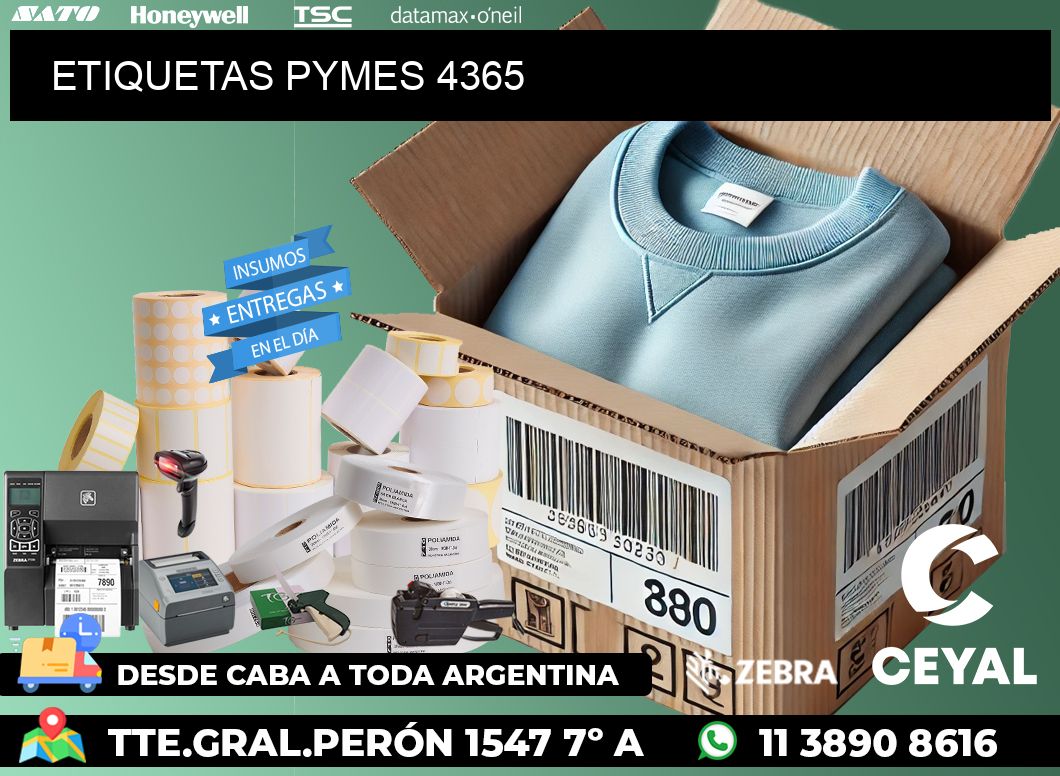 ETIQUETAS PYMES 4365
