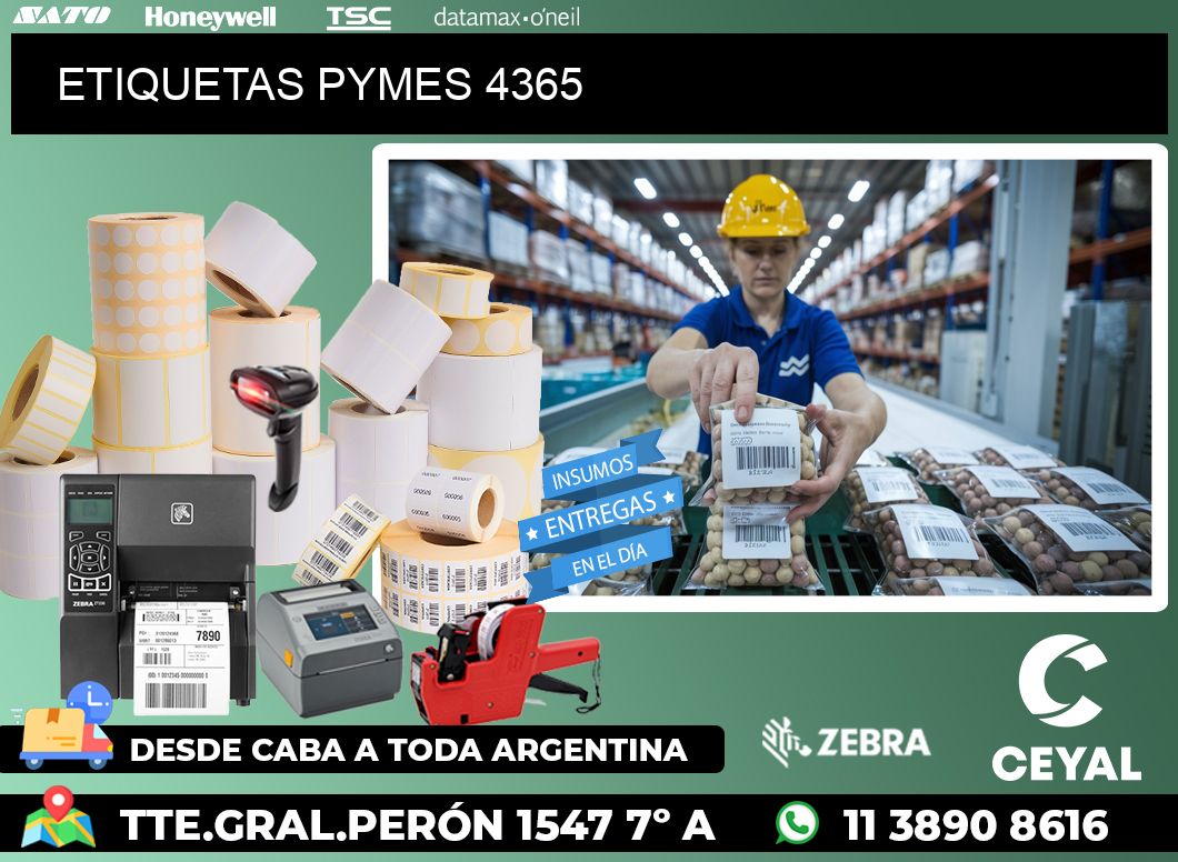 ETIQUETAS PYMES 4365