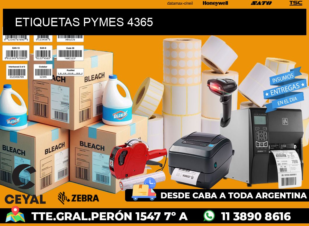 ETIQUETAS PYMES 4365
