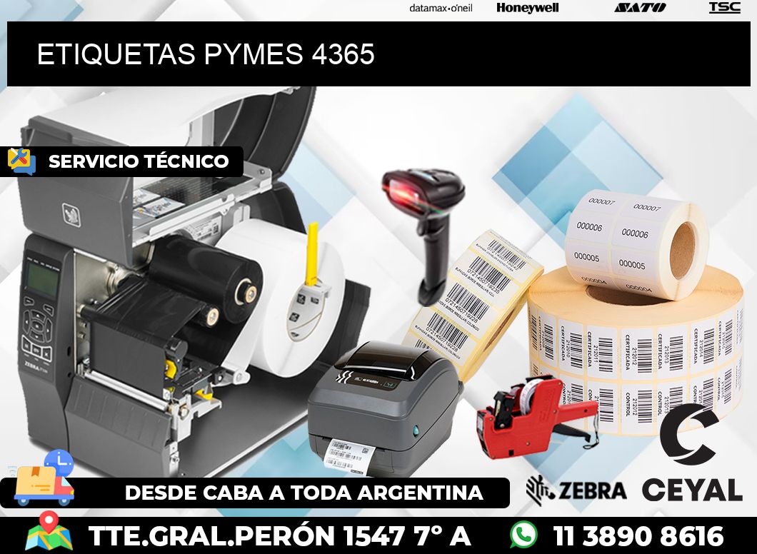 ETIQUETAS PYMES 4365