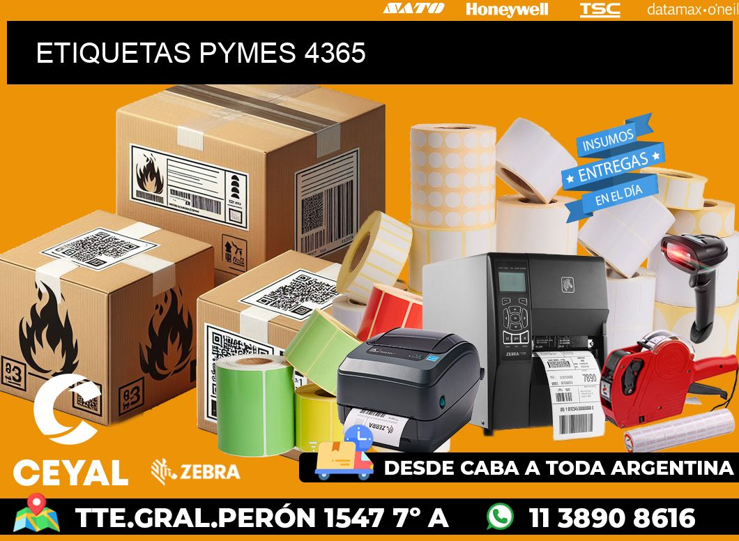 ETIQUETAS PYMES 4365
