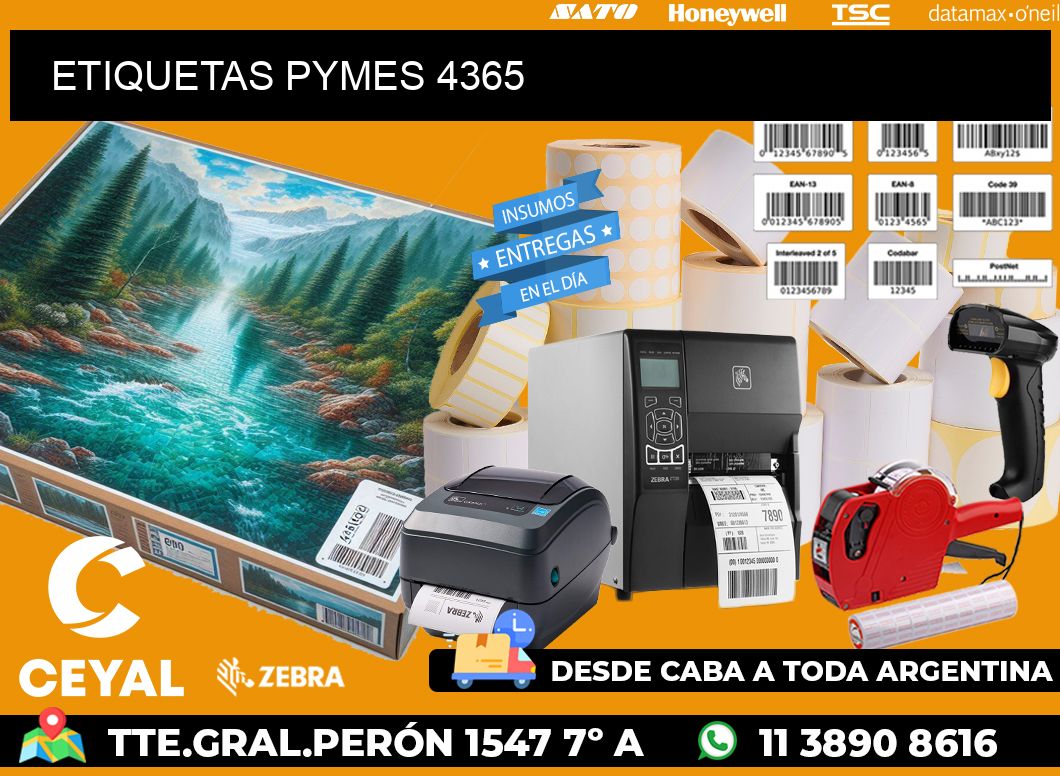 ETIQUETAS PYMES 4365