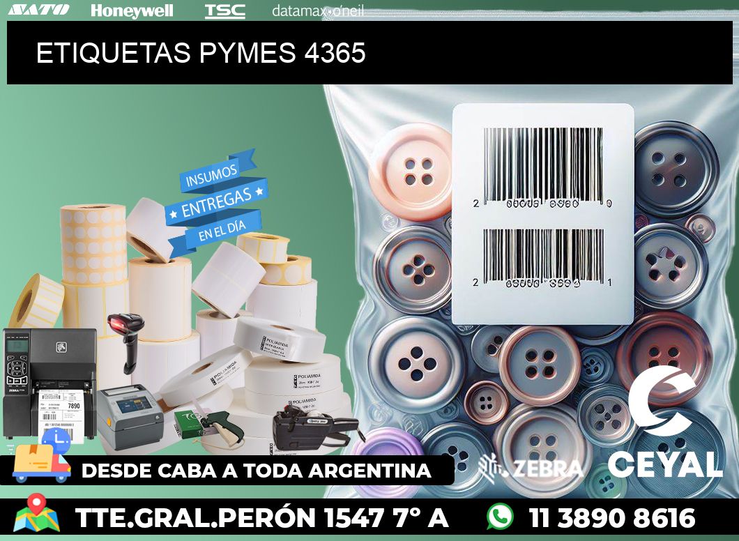 ETIQUETAS PYMES 4365